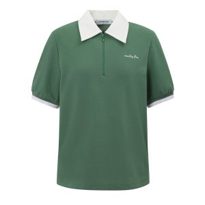 배색 라이트 피케탑_그린