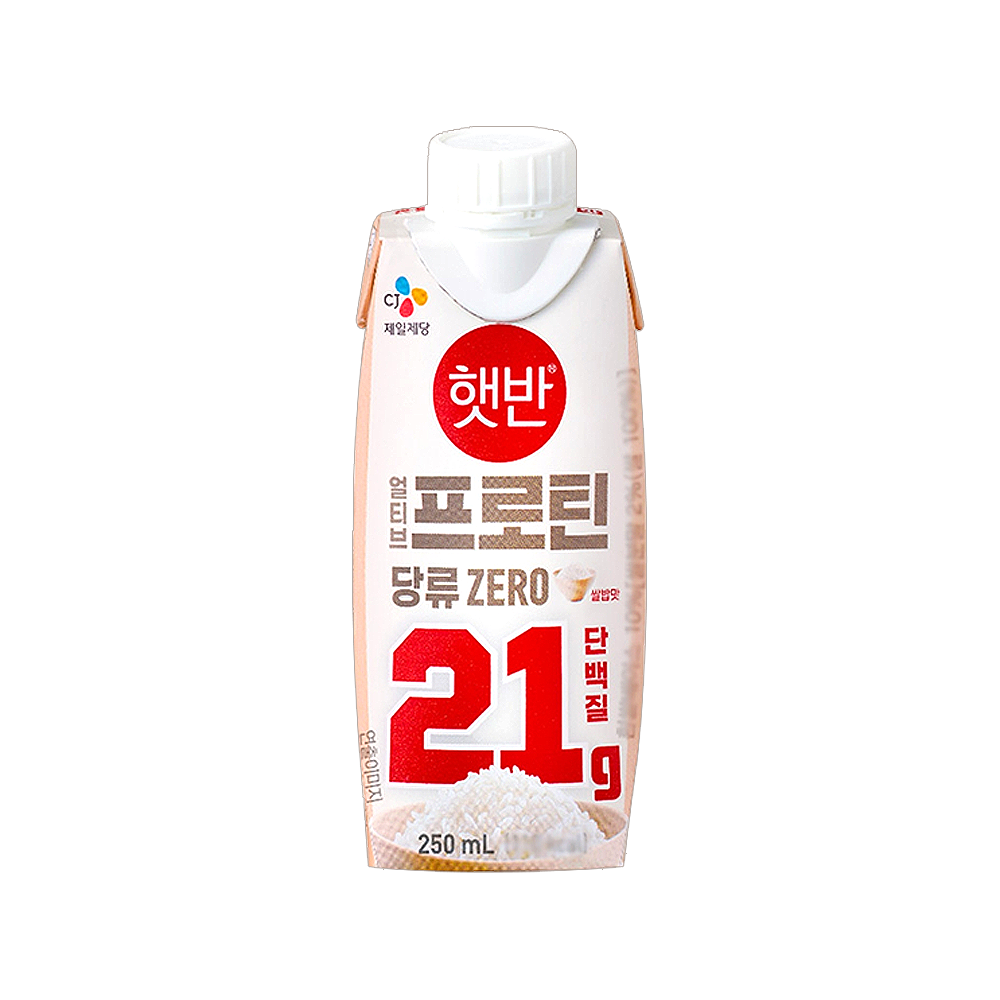 씨제이 얼티브 프로틴 당류제로 햇반 쌀밥맛  250ml  9개