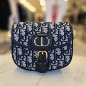 디올 스몰 오블리크 자카드 바비 숄더 겸 크로스백 네이비 M9317UTZQ M928 이스트 웨스트 바비백