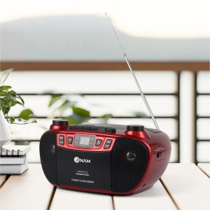 아남 CD 카세트 플레이어 A-90 CD 테이프 USB 재생 녹음 라디오  아남 A-90 CD카세트