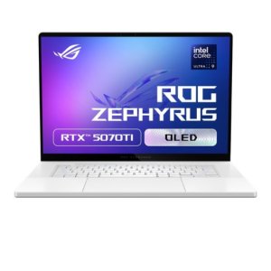 에이수스2025 ROG 제피러스 G16 코어Ultra9 인텔 2세대 지포스 RTX 5070 Ti  플래티넘 화이트  1TB  64GB  WIN11 Home  GU605CR-QR15