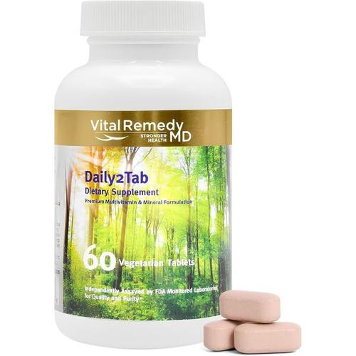 VitalRemedyMD 데일리2탭 - 모두 필요한 <b>종합</b> 비타민 <b>플러스</b> 미네랄 -. 여성과 남성을 위한 26가지 필수 <b>영</b>