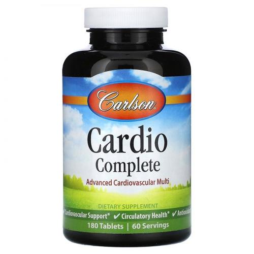 Carlson, Cardio Complete, 어드밴스드 <b>심혈관</b> 종합<b>비타민</b>, 180정