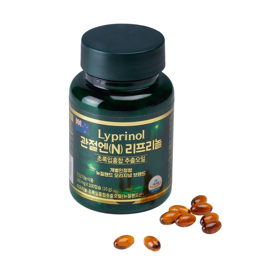 주영엔에스 관절엔 관절영양제 무릎관절영양제 리프리놀 160mg x 100캡슐