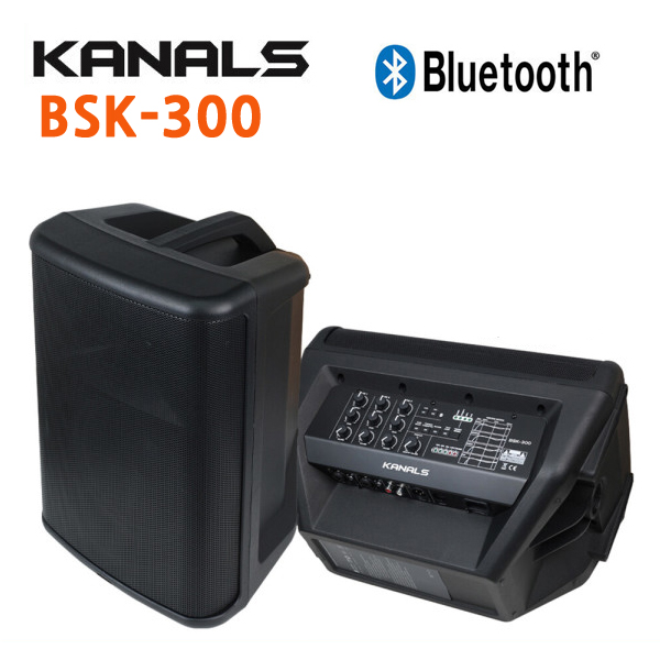 카날스 250W 버스킹 기타앰프 스피커 악기 충전식 블루투스 이펙터 리버브 BSK-300