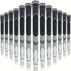 KOFULL 13pcs 골프 그레이 컬러 그립, 모든 기후 조건에서 최적의 성능을 위한 고품질 고무 소재: 안정적인 골프 그립 세트로 게임 향상!