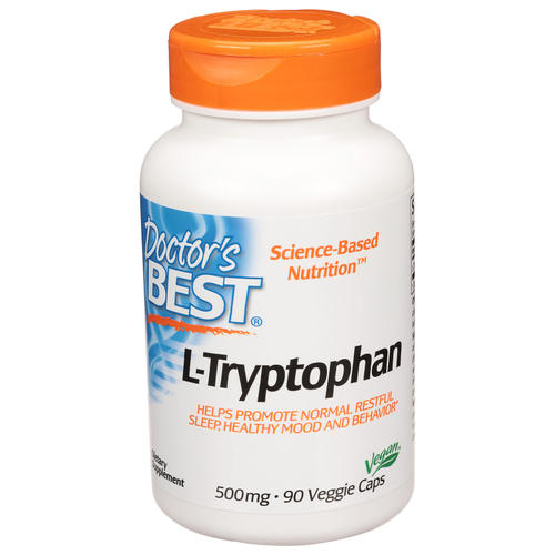 Doctor’s Best 닥터스 베스트 L-트립토판 500mg 90 비건 캡슐 (3팩)