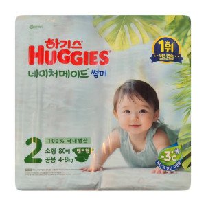 하기스 하기스 네이처메이드 썸머 밴드형 2단계 소형 남여공용 80p X 1팩 / 2025년형
