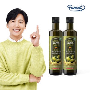 퍼니트 유기농 냉압착 엑스트라버진 올리브오일 올리브유 250ml x 2병 / 스페인산 피쿠알 품종 올리브 저온압착