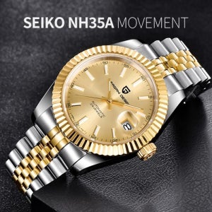 [백스테이] B325WC 세이코무브 사파이어글라스 오토매틱 프리미엄 데이트 메탈 손목시계