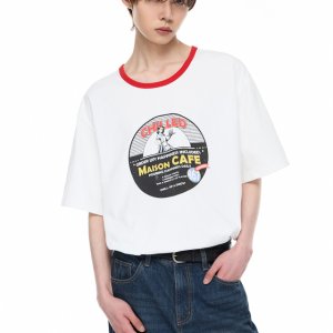 티엔지티 TNGT Maison Cafe 링거 티셔츠 TNTS5E214R2