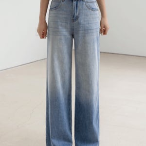 텐셀라이크 그라데이션 와이드 데님팬츠_52DP124