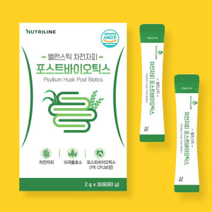 <b>뉴트리라인</b> 밸런스틱 차전자피 포스트바이오틱스 2g X 30포 <b>유산균</b> 장건강