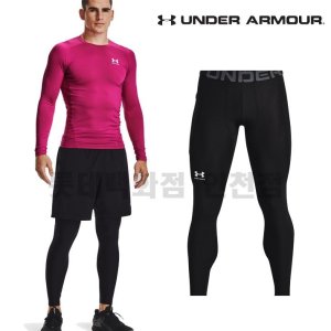 [롯데백화점] 언더아머 남성 베이스 HeatGear 레깅스 1361586-001 LE1219398312