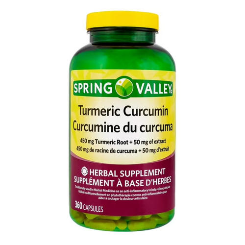 Spring Valley Turmeric 커큐민 강황 뿌리 360 Capsules