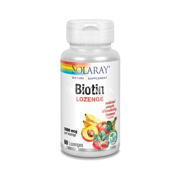 솔라레이 <b>비오틴</b> <b>로젠지</b> <b>5000mcg 60</b>개입 128301