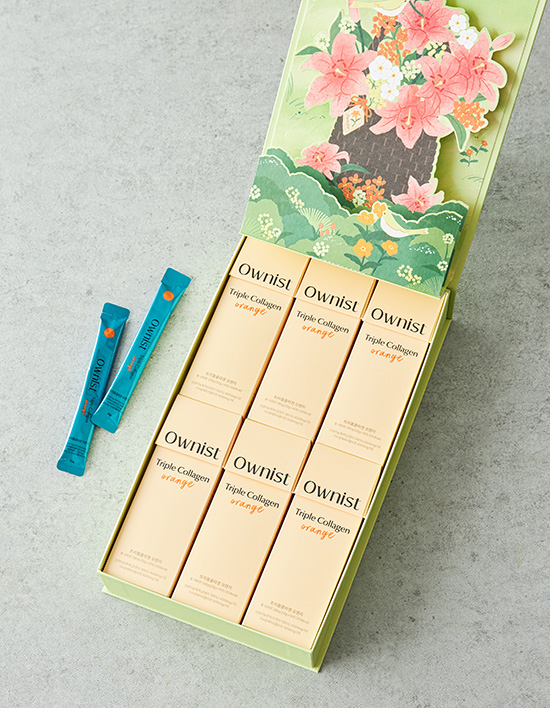 [오니스트] <b>트리플콜라겐 오렌지</b> 가든 에디션 선물세트 2종 84포