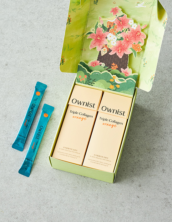 [오니스트] <b>트리플콜라겐 오렌지</b> 가든 에디션 선물세트 2종 28포