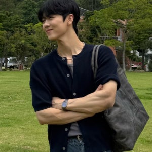 [효지] SS 워셔블 루즈핏 크롭 라운드 하찌 반팔 니트 가디건 ( 8컬러) 5007590324