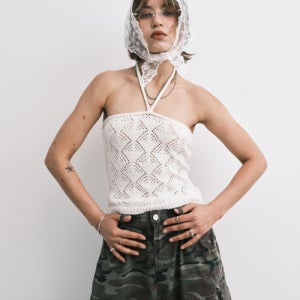 [미드나잇 무브] knit top (white) 25ss93