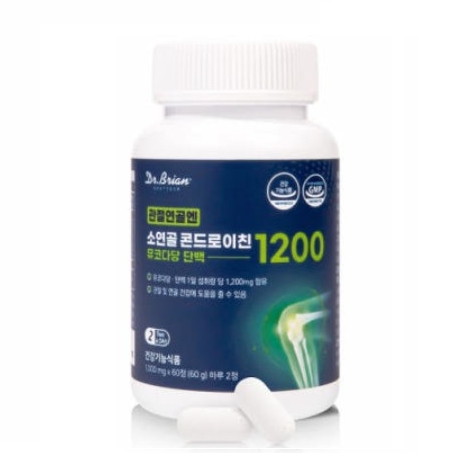 닥터브라이언 <b>관절</b>연골엔 소연골 콘드로이친 뮤코다당 단백 1200 1000mg x 60정, 1개