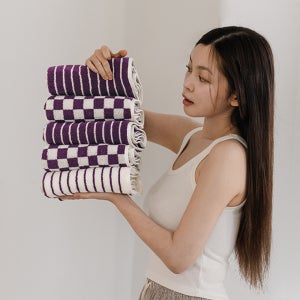 디어리얼 수건 그레이프 5P