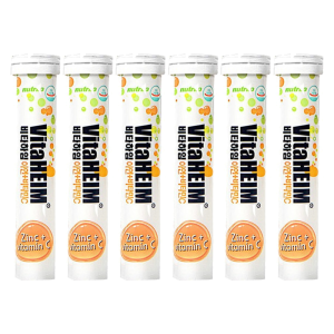 <b>누트릴로</b> 독일 비타하임 발포<b>비타민</b> 아연 <b>비타민C</b> 영양제 120정 (6통)