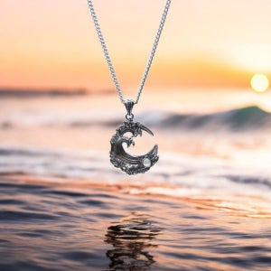 (아이디어스단독)925실버 거친파도 팬던트, 제미앤제이(gemmy&j)