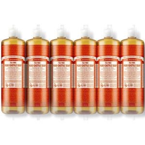닥터브로너스 티트리 퓨어 캐스틸 솝 수목향 950ml 6개