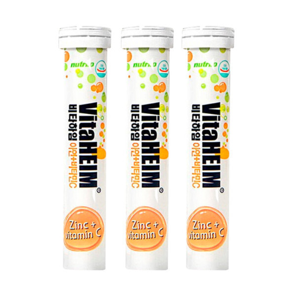 <b>누트릴로</b> 독일 발포<b>비타민</b> 비타하임 <b>비타민C</b> 아연 60정(3통)