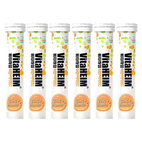 <b>누트릴로</b> 독일 발포<b>비타민</b> 비타하임 <b>비타민C</b> 아연 120정(6통)