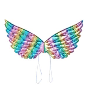 파티공구 스펀지 천사 날개 레인보우 반짝이 소품 파티 연극