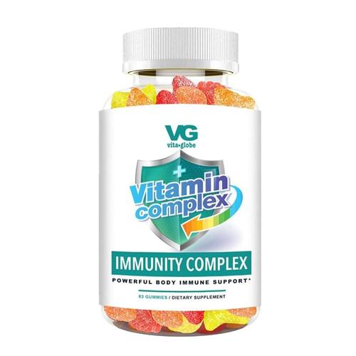 VitaGlobe 면역 지원 젤리 - 에너지, 면역 건강 및 전반적인 웰빙을 위한 비타민 C, E, A, <b>마그네슘</b> 및 <b>아</b>