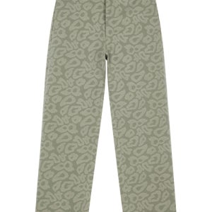 [다이닛] LEOPARD COTTON PANTS IN KHAKI KDTDL5S4411