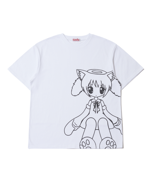 [잇자바이브] CAT GIRL T SHIRT - WHITE IBB25UT16WH