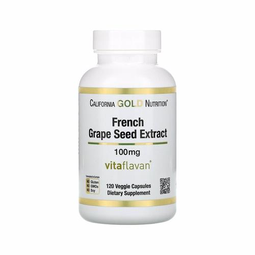 [아이<b>허브</b>] 캘리포니아골드뉴트리션, 프렌치포도씨 추출물, <b>비타</b>플라벤, 항산화 폴리페놀