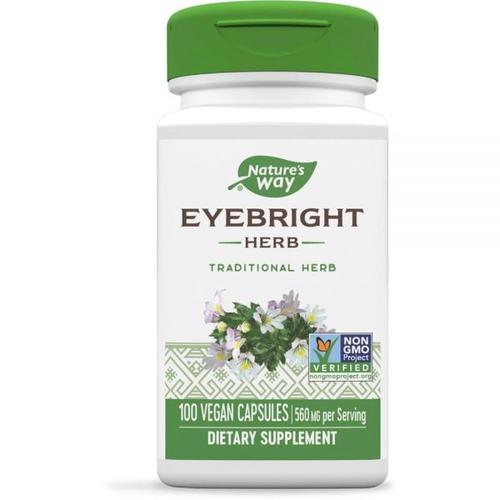 <b>Nature’s Way</b> Eyebright Herb 1회 제공량당 860mg 비건 캡슐 100개 614232