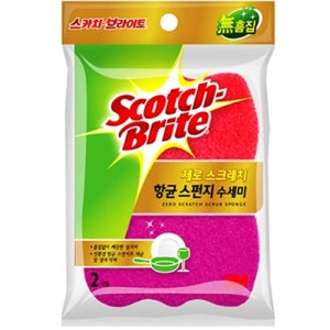 [3M]제로스크래치 스폰지 수세미 2입 기념품 판촉물 맞춤제작