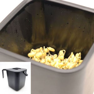 [한아름리빙] 다올 깊은 콩나물재배기 블랙 가정용 수경재배 키트 새싹채소 무농약 재배통_7337