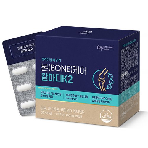 대상웰라이프 본케어 칼마디K2 1250mg x 90정, 1개