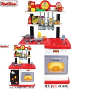 주방놀이세트 레드 어린이장난감 요리놀이 남자아이장난감