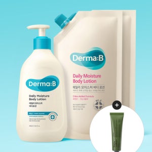 [더마비] 데일리 모이스처 바디로션 400ML+리필 400ML 2개 (증정 핸드크림 50ML) 5002100355