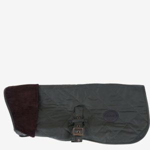 [바버] 도그 올리브 퀼팅 코트 URJU5E902E2