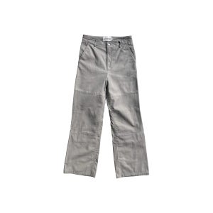 [DEADWOOD : 데드우드] FLYNN upcylce lambskin panel pants frost grey