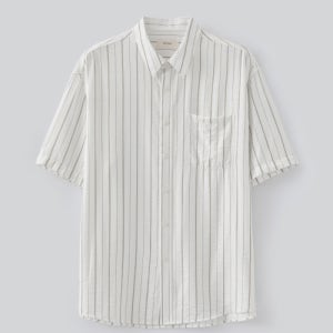 [파브레가] 소나 스트라이프 하프 셔츠 (화이트) FB2502SH05WH