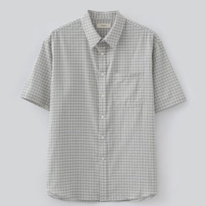 [파브레가] 퍼니셔 체크 하프 셔츠 (아이보리) FB2502SH03IV