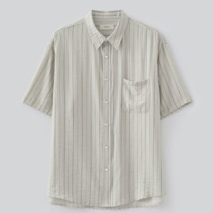 [파브레가] 소나 스트라이프 하프 셔츠 (뮤트 베이지) FB2502SH05BE