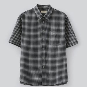 [파브레가] 퍼니셔 체크 하프 셔츠 (블랙) FB2502SH03BK