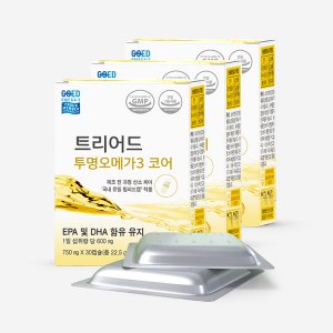 [트리어드 투명오메가3 코어] 산패도 4가지 기준 적합 함량과 순도가 높은 알티지 오메가3(3개월)