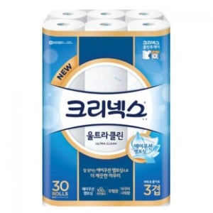 [온누리상품 상생페이백] 크리넥스 [크리넥스] 울트라클린 3겹 25m 30롤